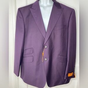 Steven Land New Elegant Purple Men's Suit Jacket Blazer